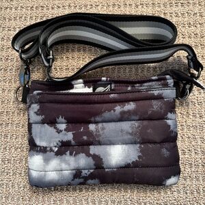 THINK ROYLN BLACK GREY WHITE PUFFER BAG